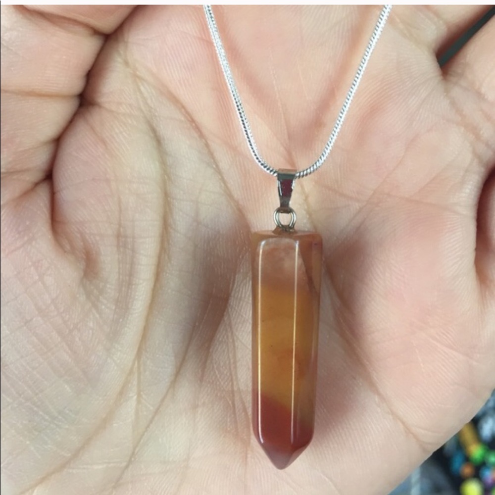 Natural stone necklace